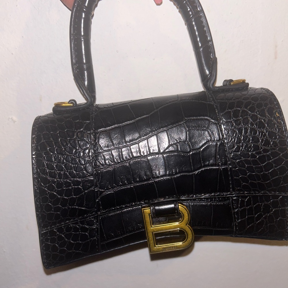 Hourglass Balenciaga Black Bag - Picture 10 of 16